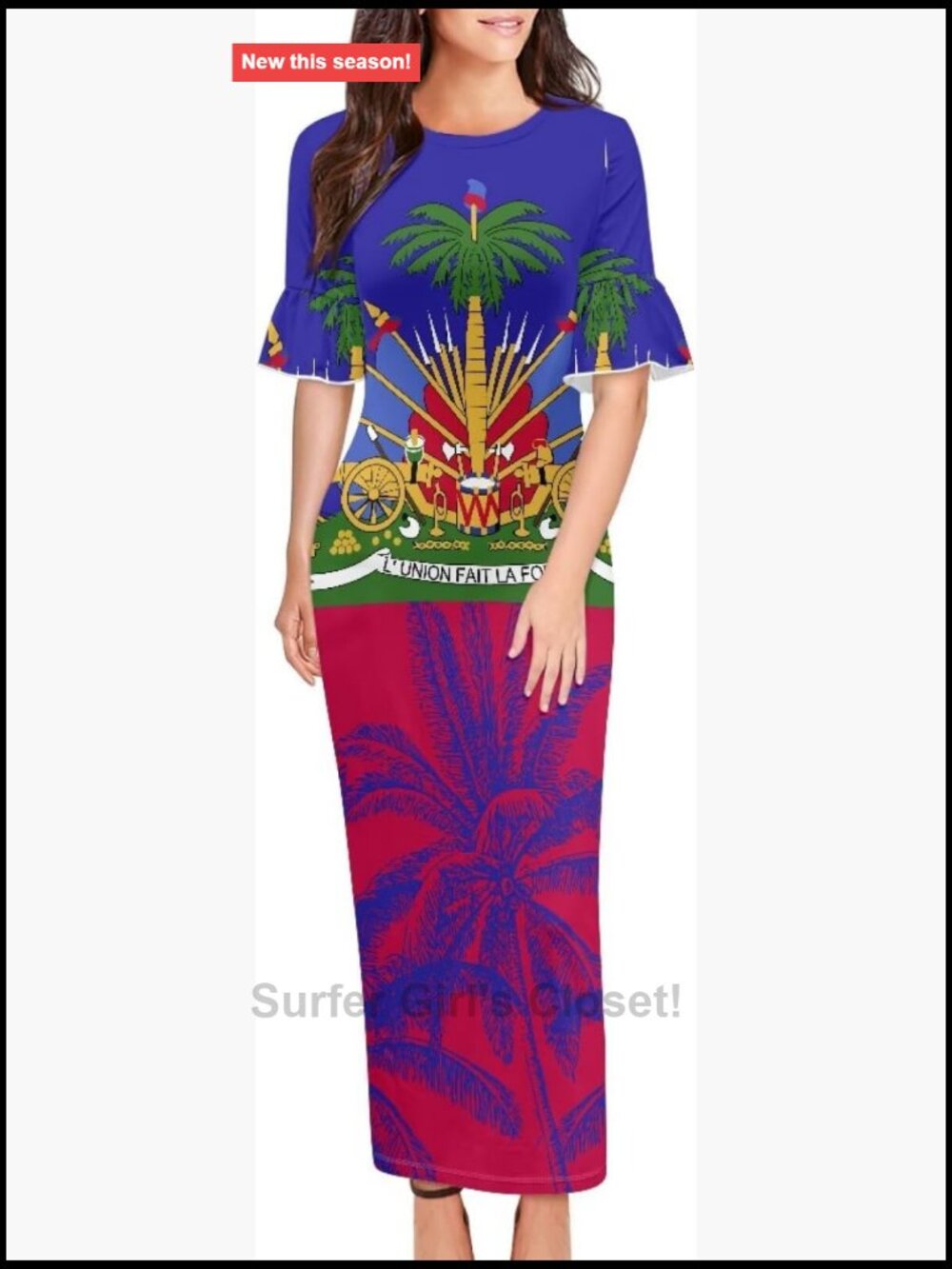 Plus Size Maxi Dress Short Sleeve Bodycon Midi